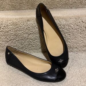 Black Coach Flats